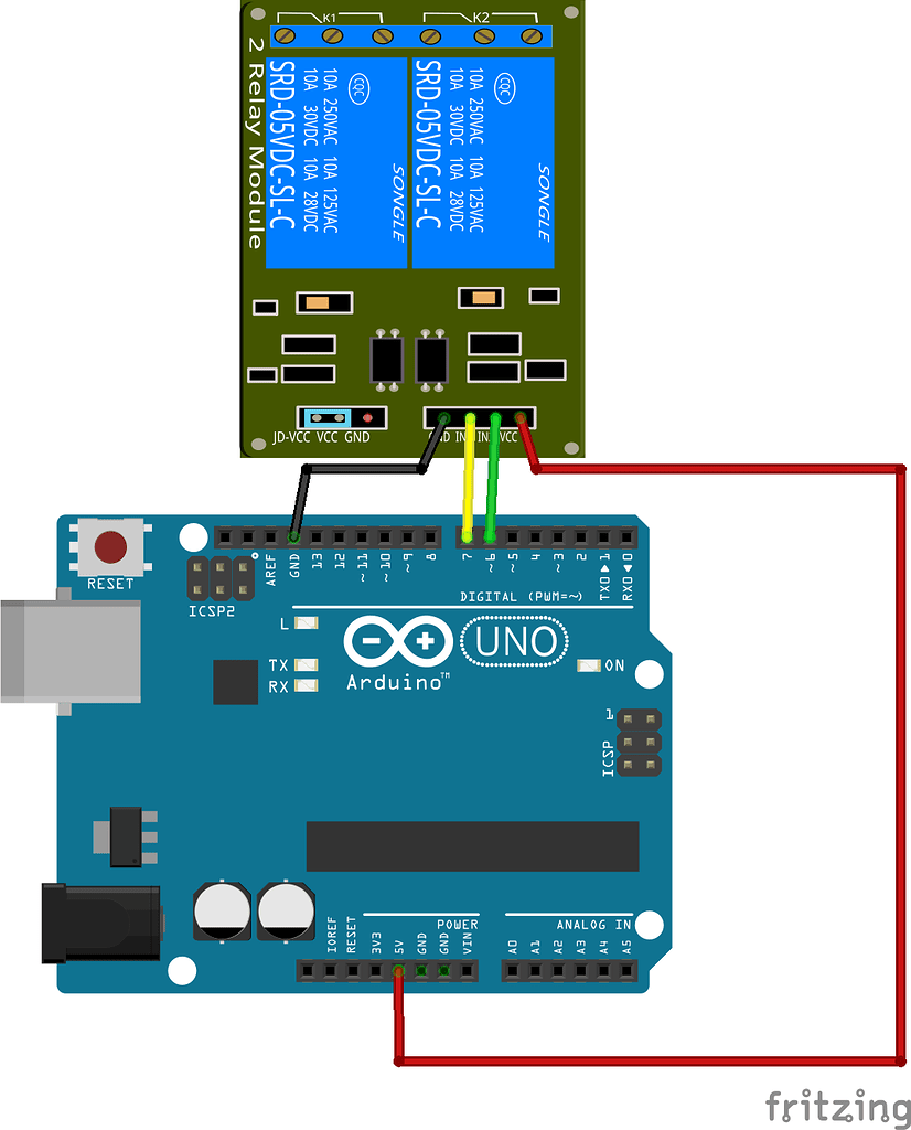 ARDUINO B 58 2 RELAY