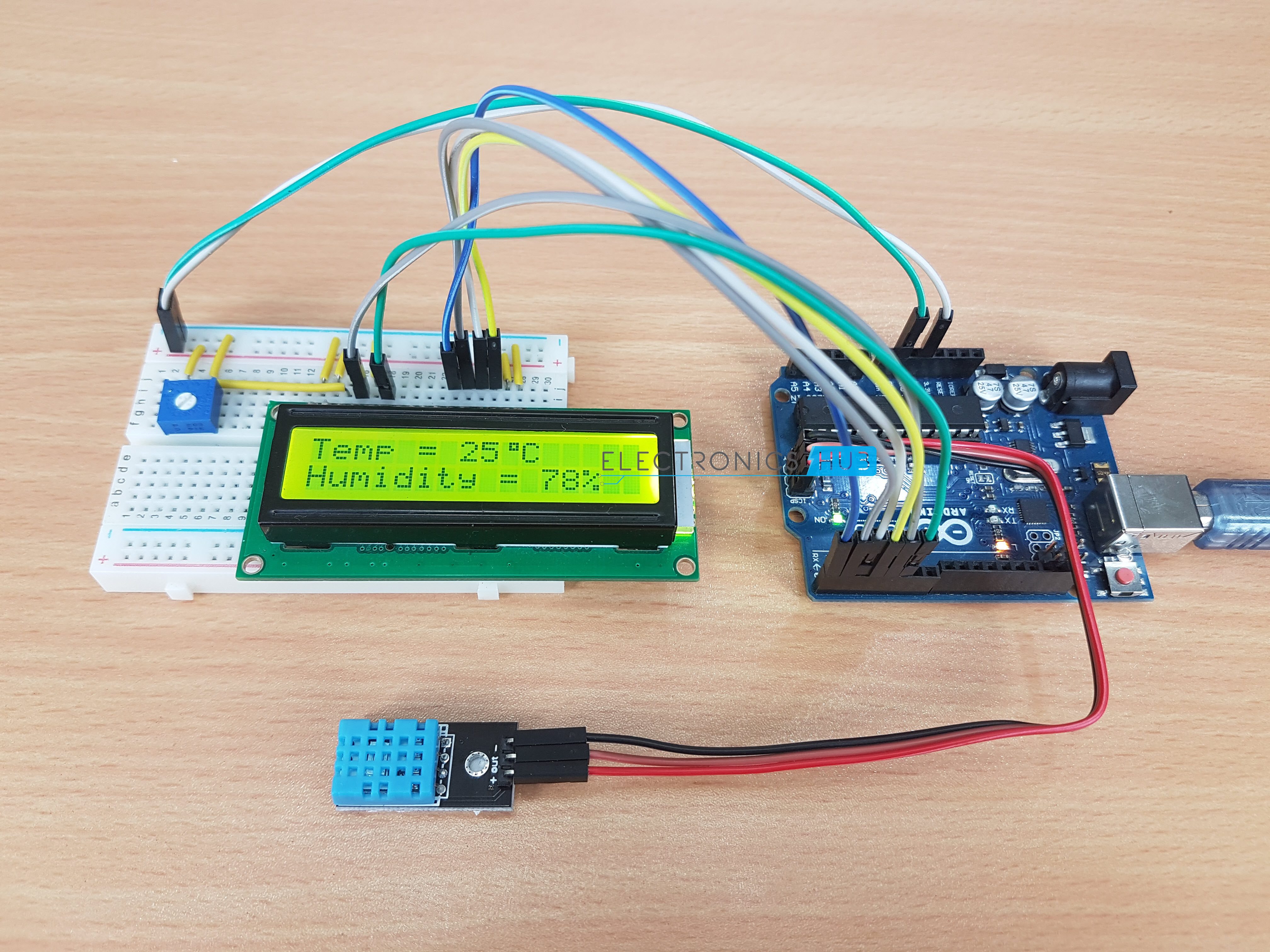 ARDUINO DHT11 HUMEDA DE AIRE