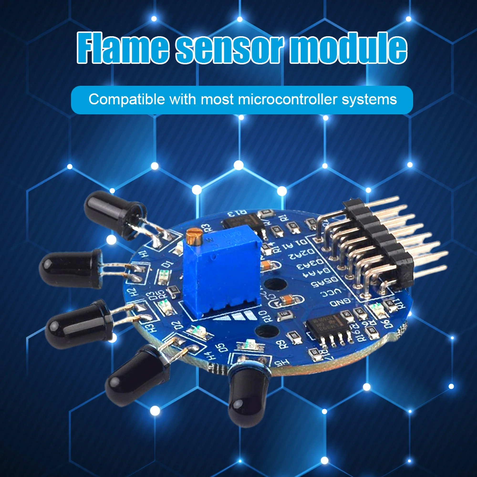 ARDUINO SENSOR LLAMA AZUL