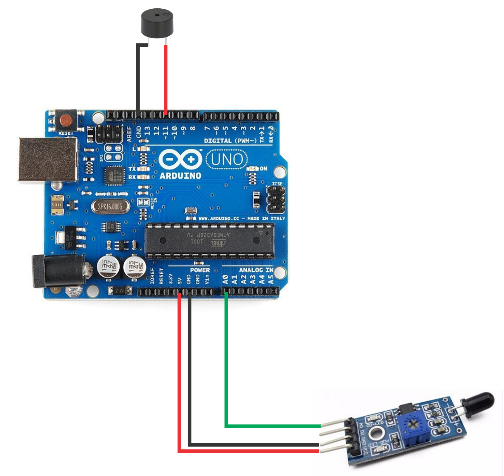 ARDUINO SENSOR LLAMA AZUL