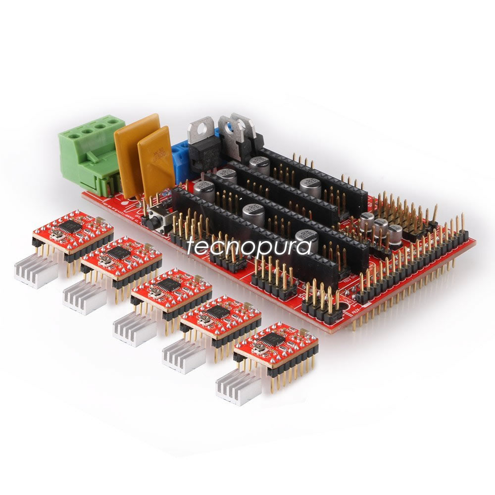 SHIELD RAMPS 1.4 PARA ARDUINO MEGA E IMPRESORA 3D