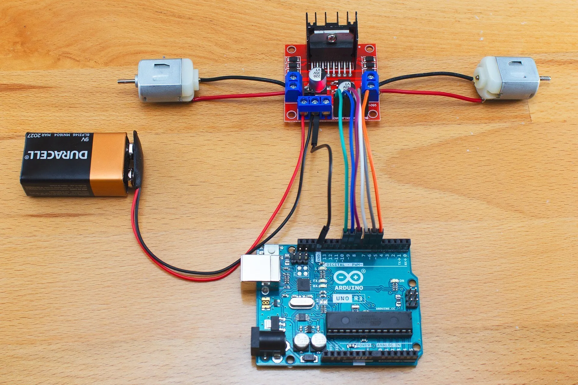 ARDUINO PUENTE H REGUL D VELOC /MOTOR
