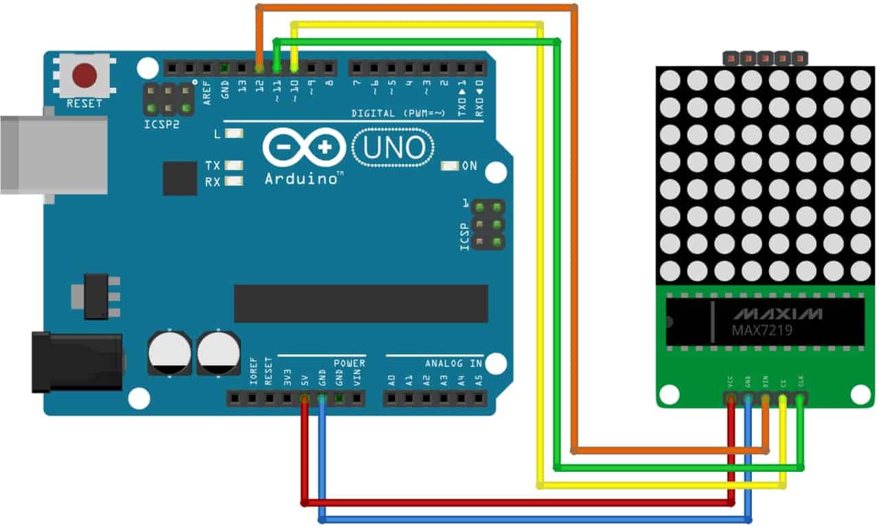 ARDUINO MATRIX LEDC 8X8