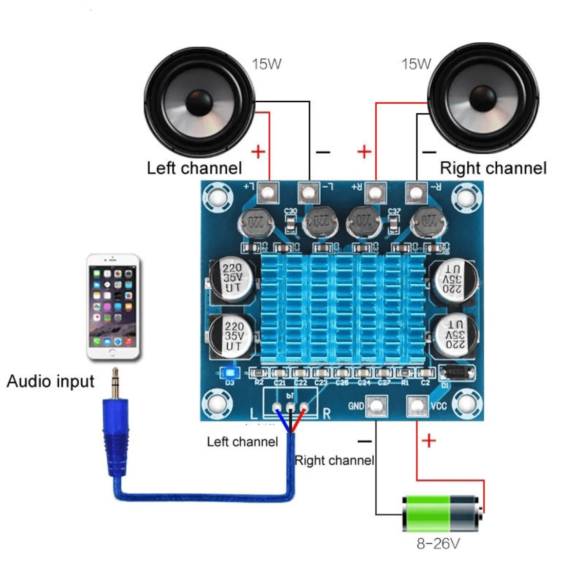 MODULO AMPLIFICADOR R Y L
