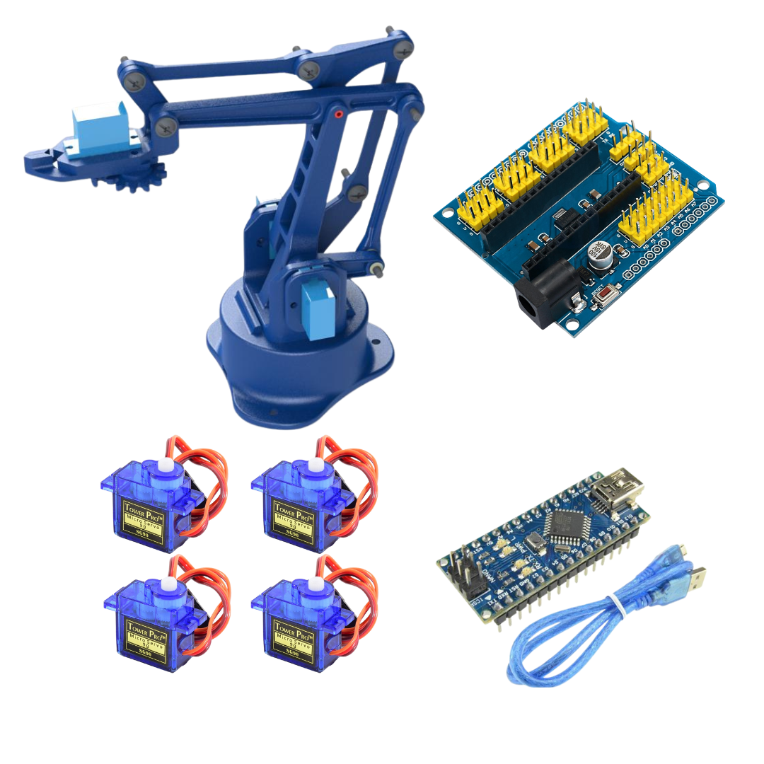 ARDUINO ROBOT DE BRAZO HIDRAULICO