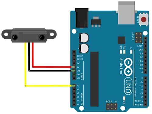 ARDUINO SENSOR SHARP 2Y02