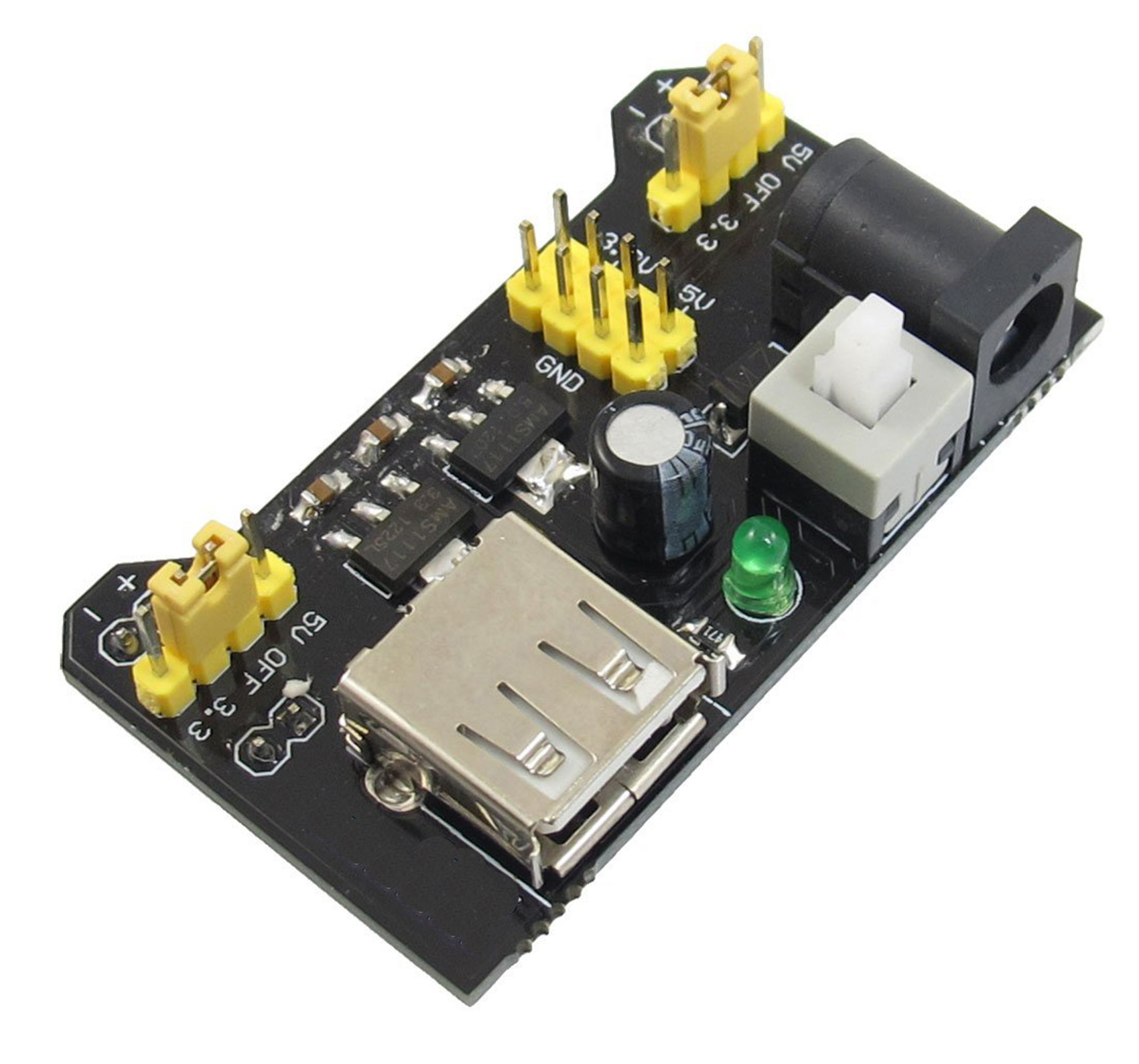 ARDUINO USB DC FUENTE/ ALIMENT 3.3V-5V SALID