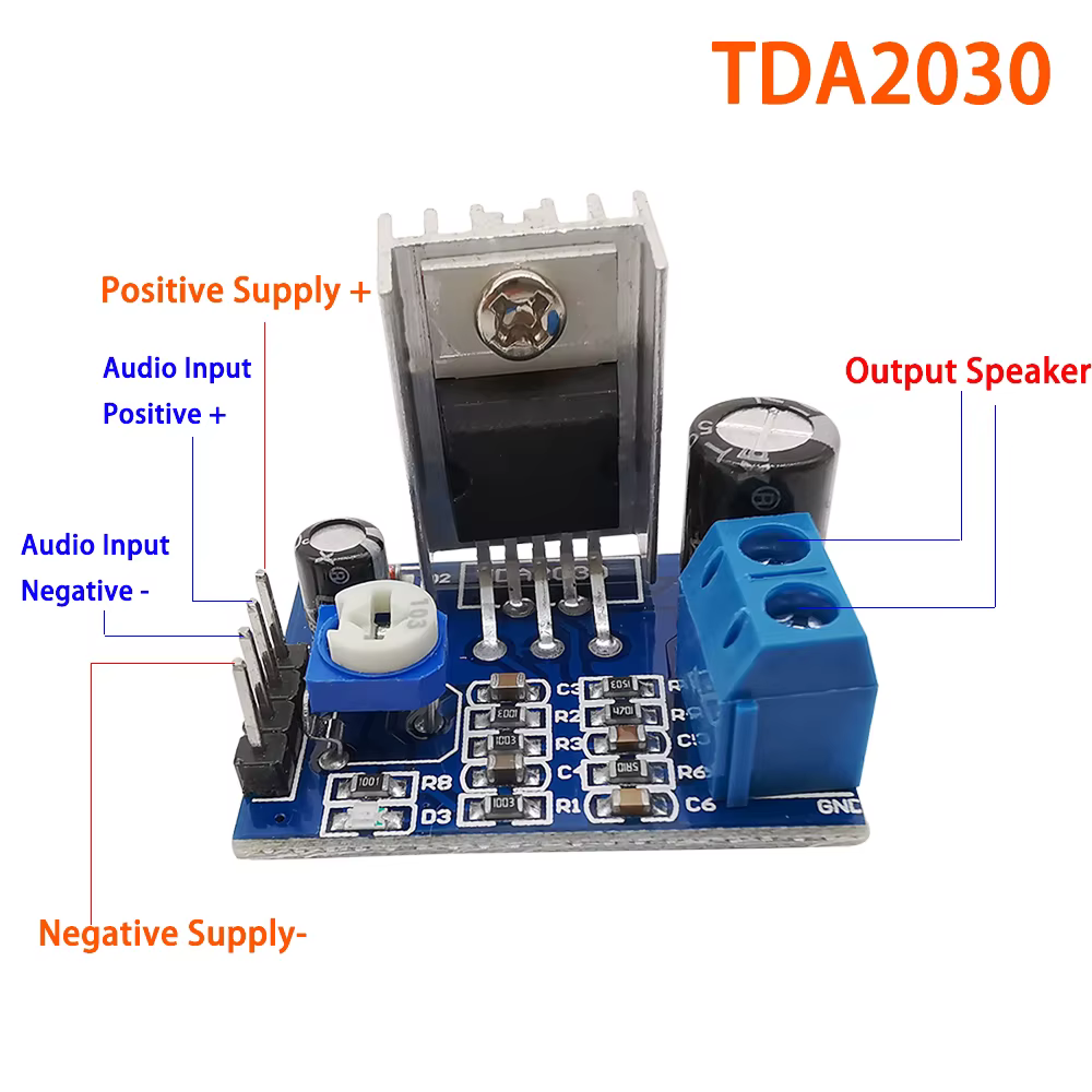 ARDUINO AMPLIFICADOR TDA 2030