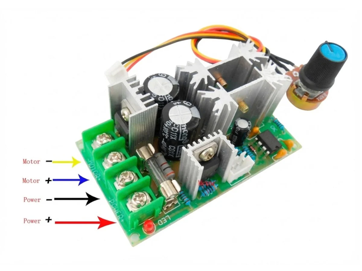 CONTROLADOR DE MOTORES DC DE 20A -10V-60V