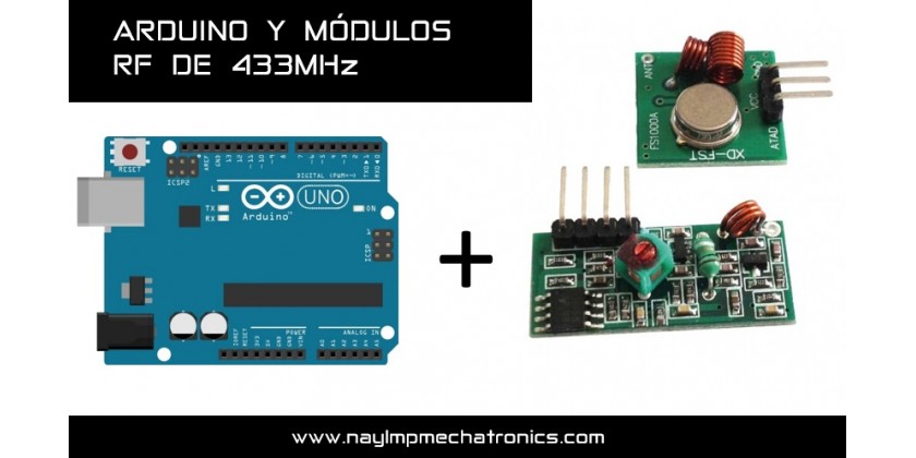 ARDUINO MODULO RF433 MHZ - PARA COMUNICACION  INALAMBRICA