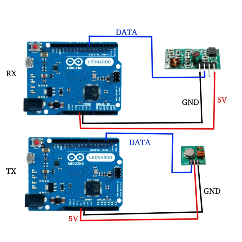 ARDUINO MODULO RF433 MHZ - PARA COMUNICACION  INALAMBRICA