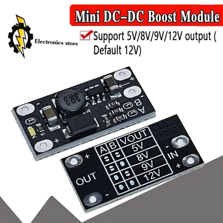 MINI-DC-DCELEVADOR DE POTENCIA 3V 3.3V 3.7V 5V 9V A12V
