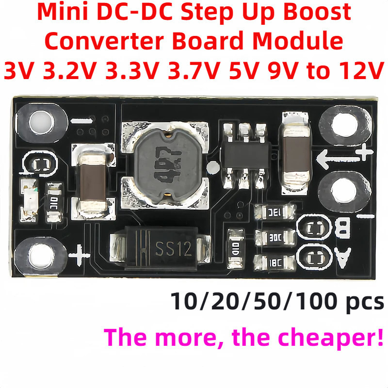 MINI-DC-DCELEVADOR DE POTENCIA 3V 3.3V 3.7V 5V 9V A12V