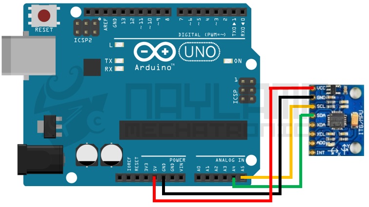 ARDUINO ACELEROMETRO Y GIROSCOPIO