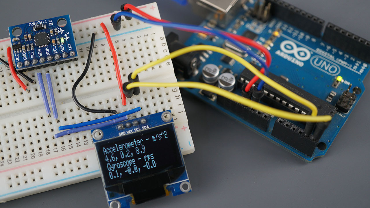 ARDUINO ACELEROMETRO Y GIROSCOPIO