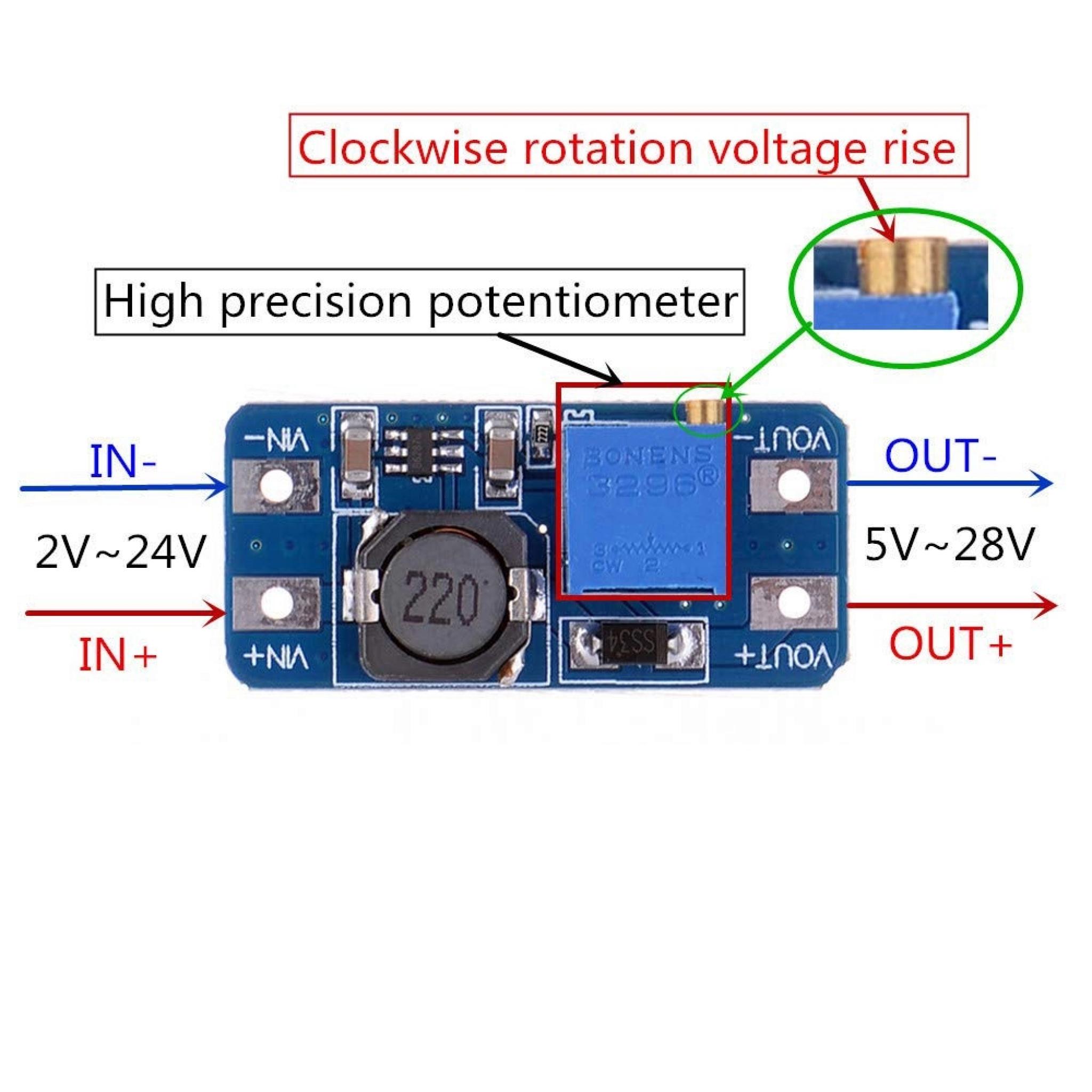 ARDUINO ELEVADOR DE VOLTAJE